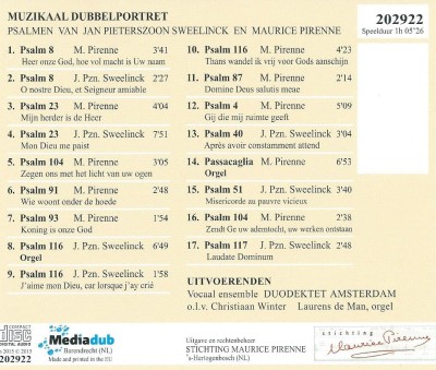 CD Muzikaal dubbelportret back