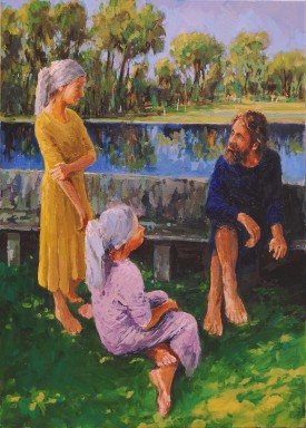 6- Marthe, Marthe .. met Maria en Jezus 50x70cm olie 1510 RJ.jpg