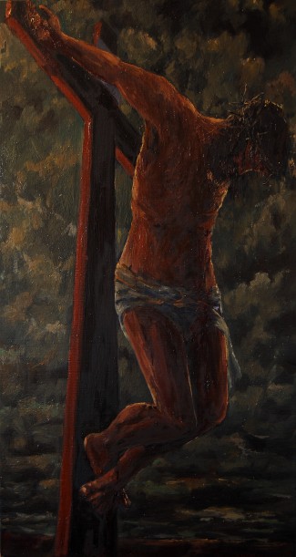 10- In Uw handen beveel Ik mijn geest 80x150cm olie 1510 RJ.JPG